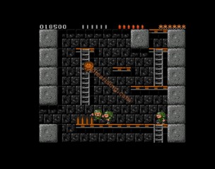 une photo d'Ã©cran de Rick Dangerous sur Commodore Amiga